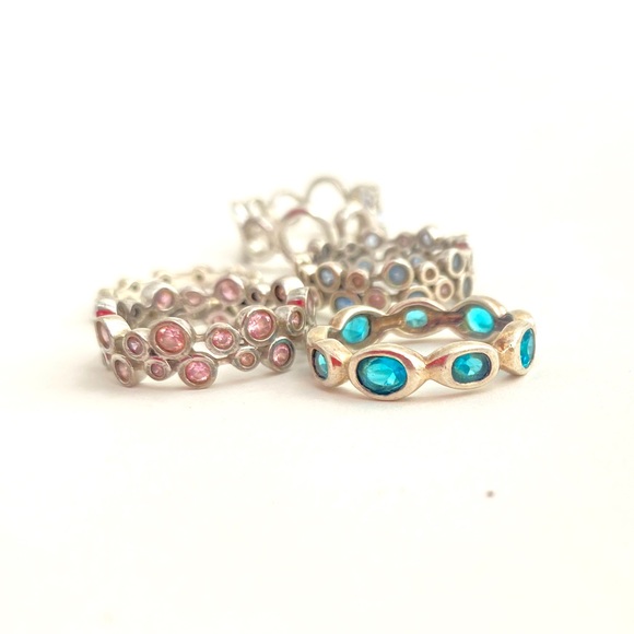 Silpada sterling silver and cubic zirconia band. Size 6. - Picture 4 of 4